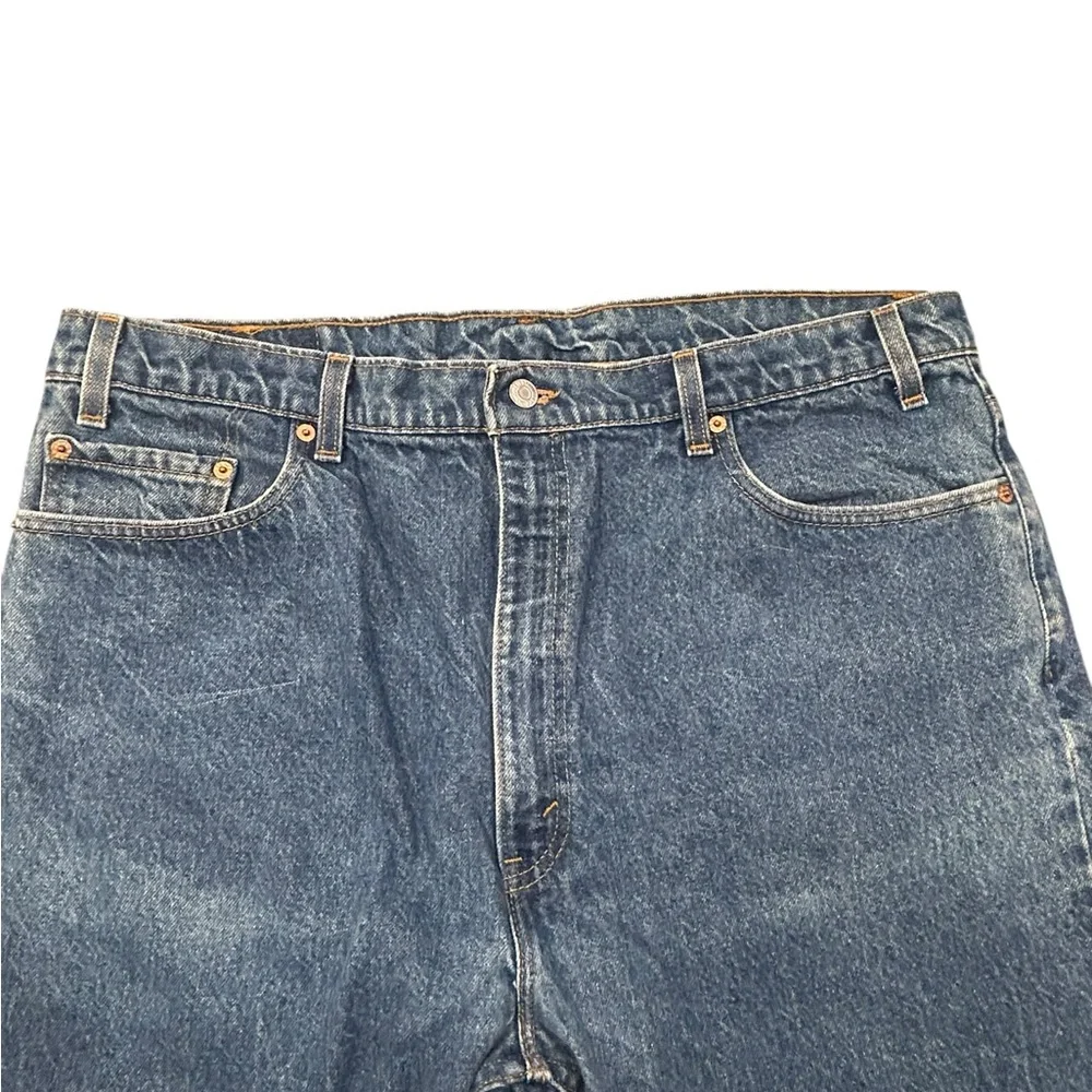 Levi's 505 VTG 90s Men's Blue Straight Regular Fit‎ Jeans 42/32 White Red Tag